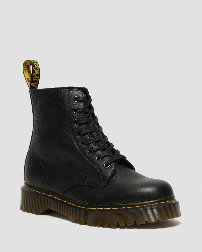 Black Women\'s Dr Martens 1460 Pascal Bex Leather Lace Up Boots | CA 177KOR